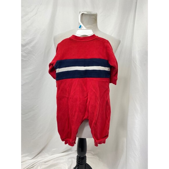 Nautica Bodysuit Boy's Red and Blue Heavy Weight Knit Infant Size 24 Month's - Picture 3 of 4